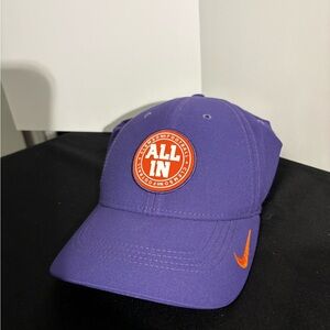 Nike Purple Cap with Orange Patch and Swoosh